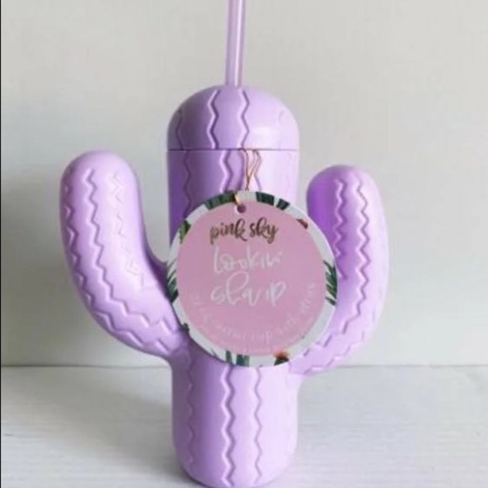 Pink Sky Cactus Sipper Cup